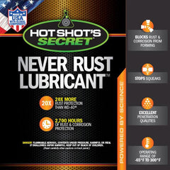 Hot Shot's Secret Never Rust Lubricant (HSSNR9OZ) - Hot Shot's Secret