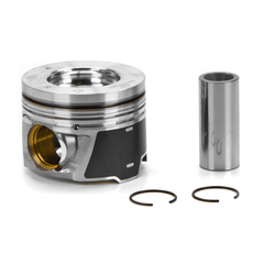 2006-2010 Duramax 6.6L LBZ/LMM/LLY Dualoy Reduced Compression Height Piston & Ring Kit (7220DKT) - Dualoy Pistons